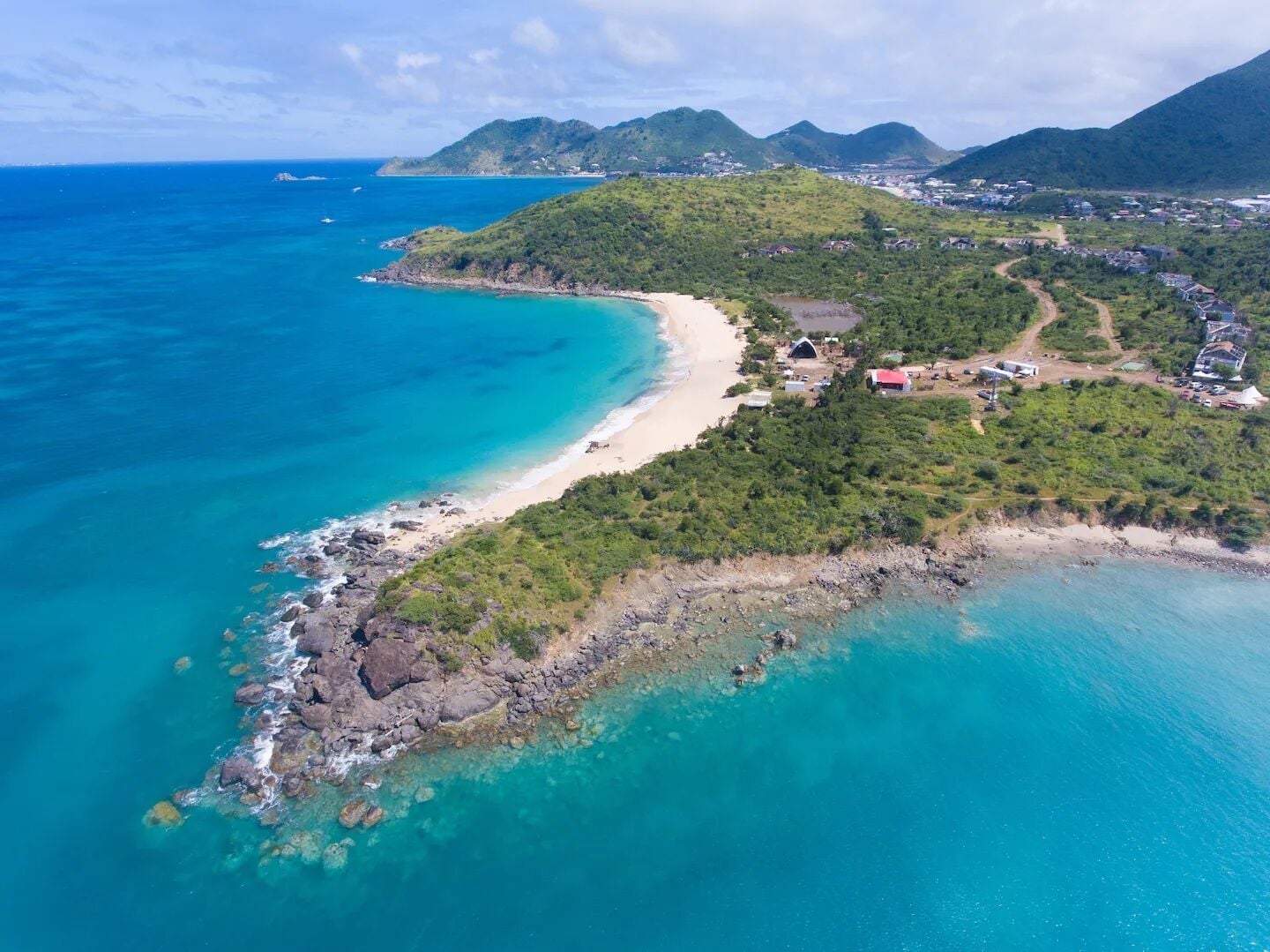 Happy Bay beach in St Martin