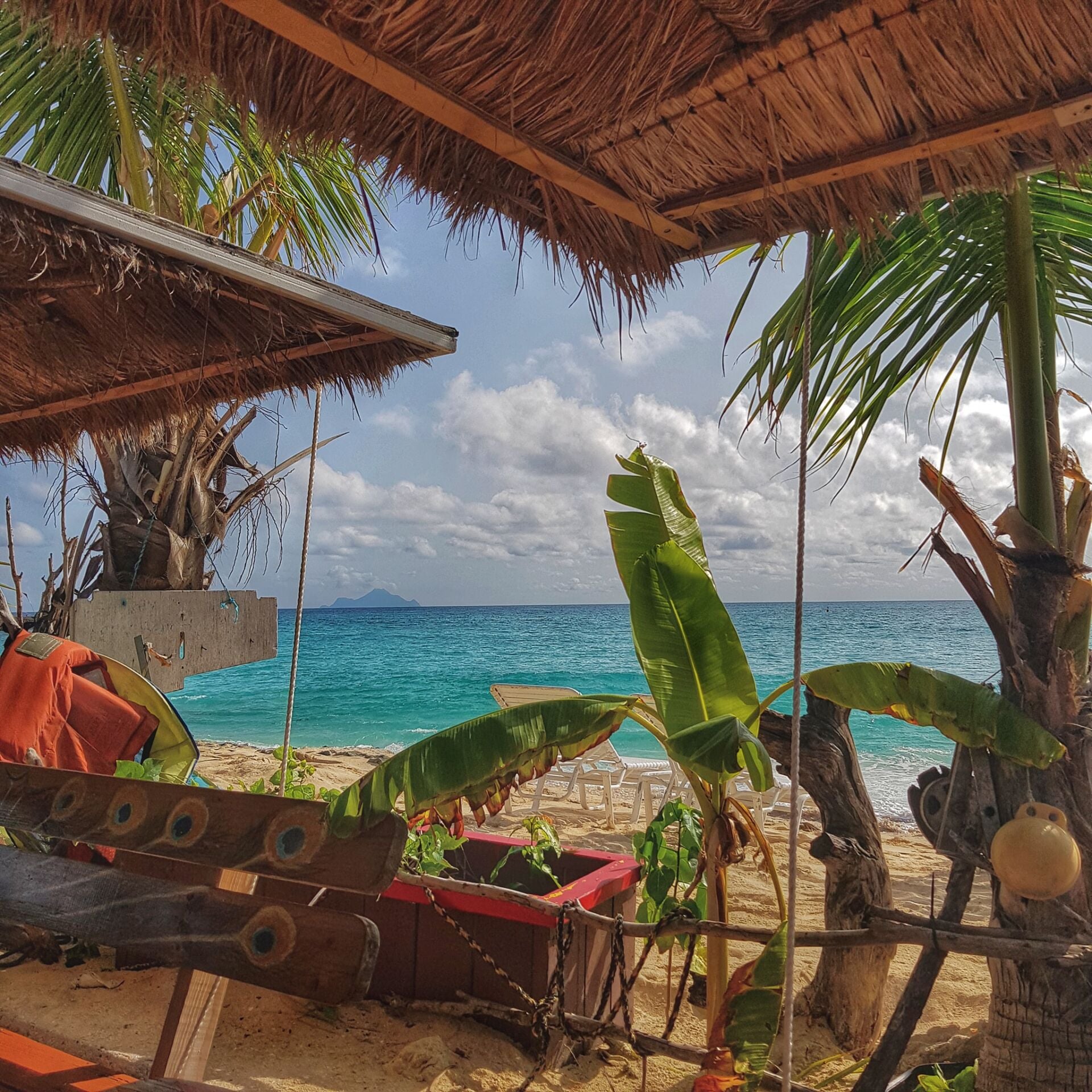Driftwood Boat Bar at Maho Beach