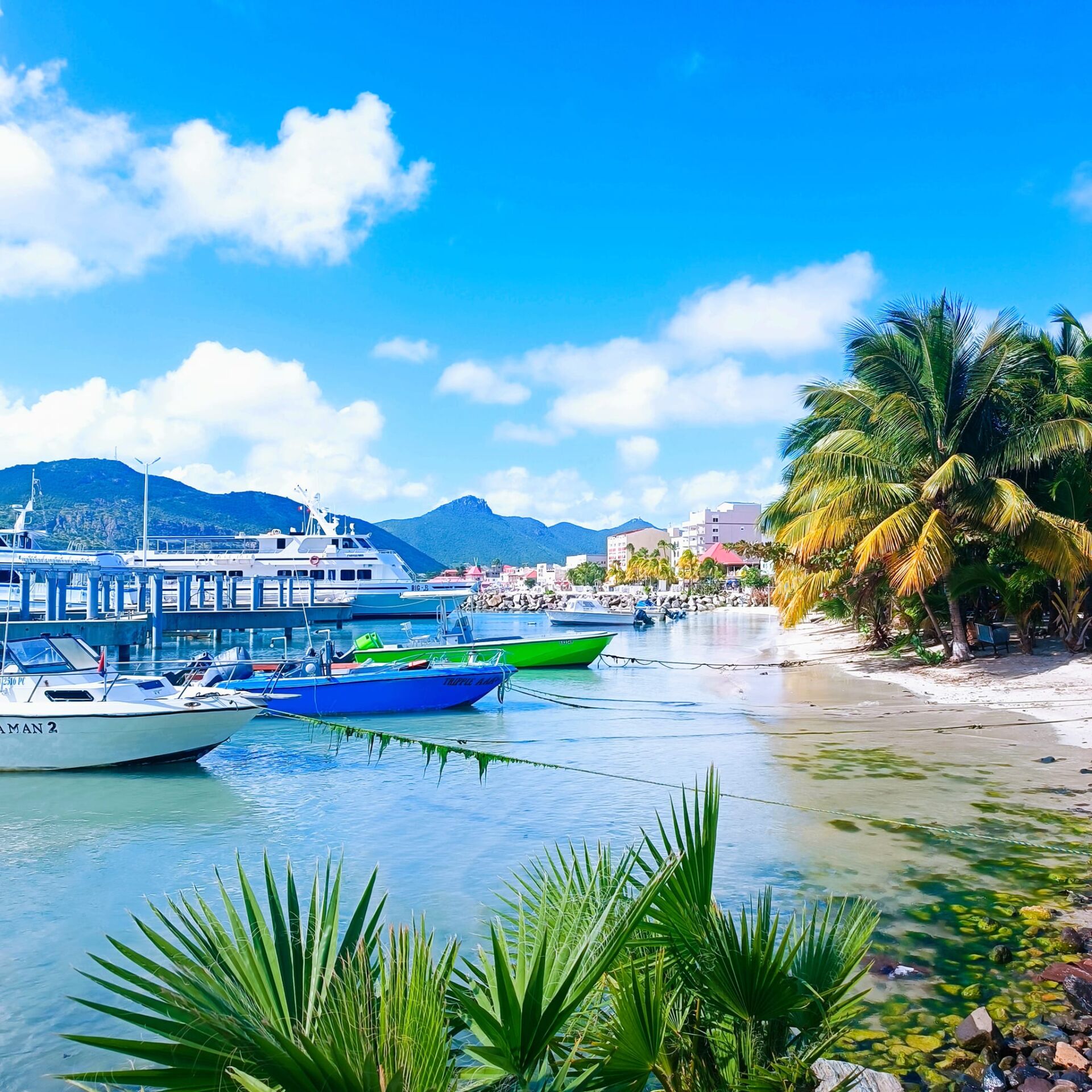 Philipsburg and Great Bay Beach in St Maarten