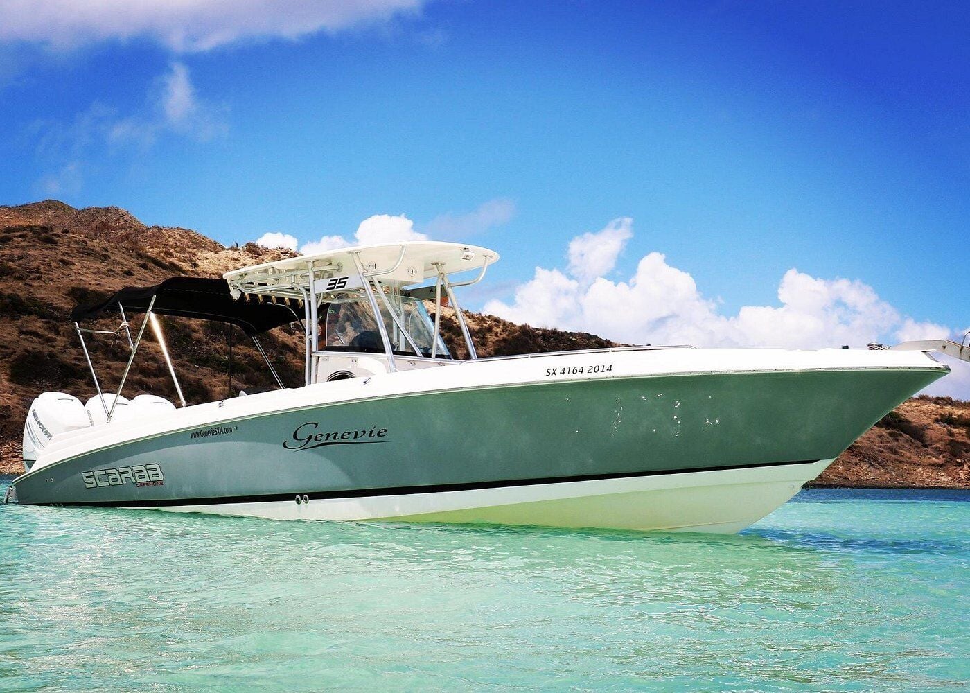 Captain Bob speedboat snorkeling and beach tour in St Maarten