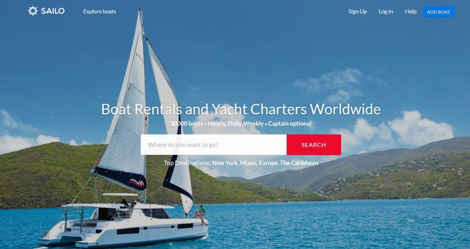 Sailo yacht charter booking platform