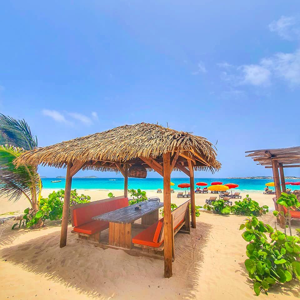Beach restaurant in Orient Bay