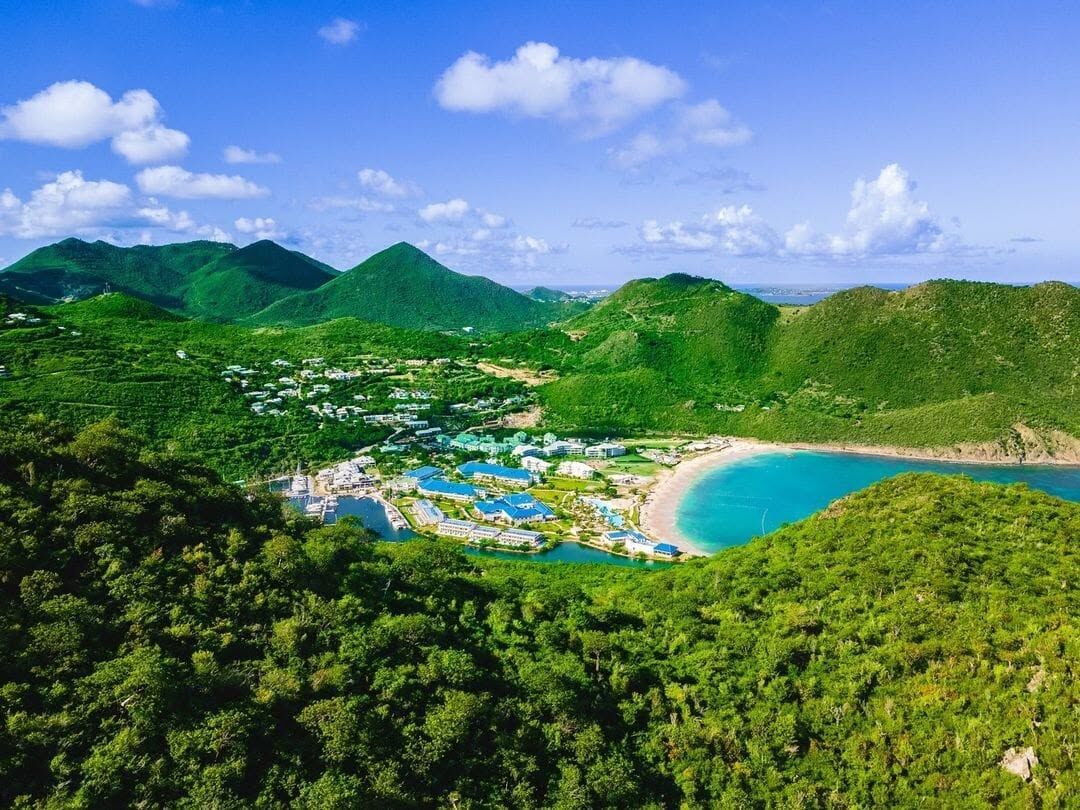 Anse Marcel bay on the French side of St Martin