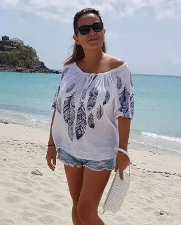 Vic, founder of BookStMartin, at Friar's Bay in St Martin