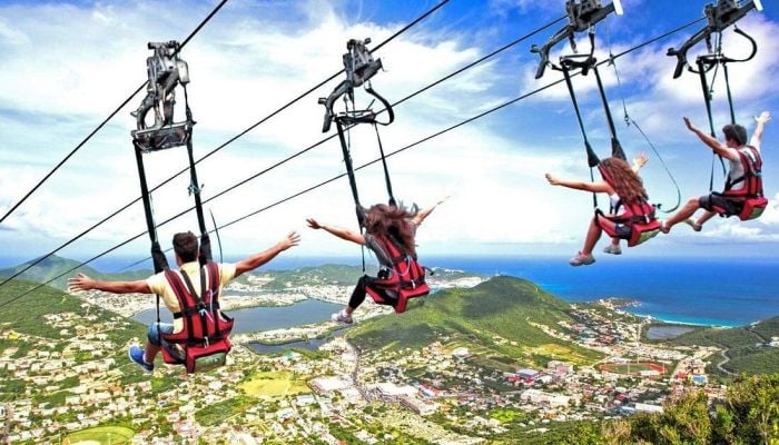 Zipline in St Maarten
